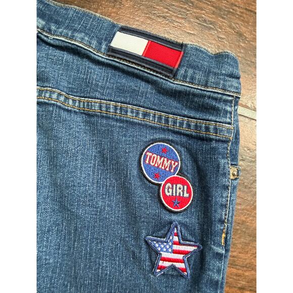 Vintage Y2K Tommy Girl Jeans • Size 3 • Americana Embroidered Patches - Picture 7 of 7